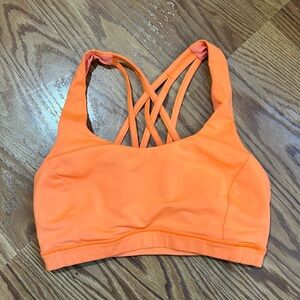 Lululemon sports bra orange 4